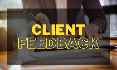 Image: Client Feedback